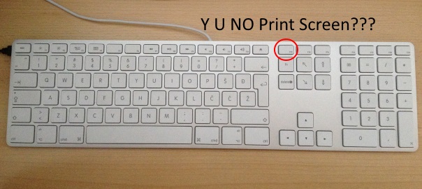 print screen on apple keyboard windows 10